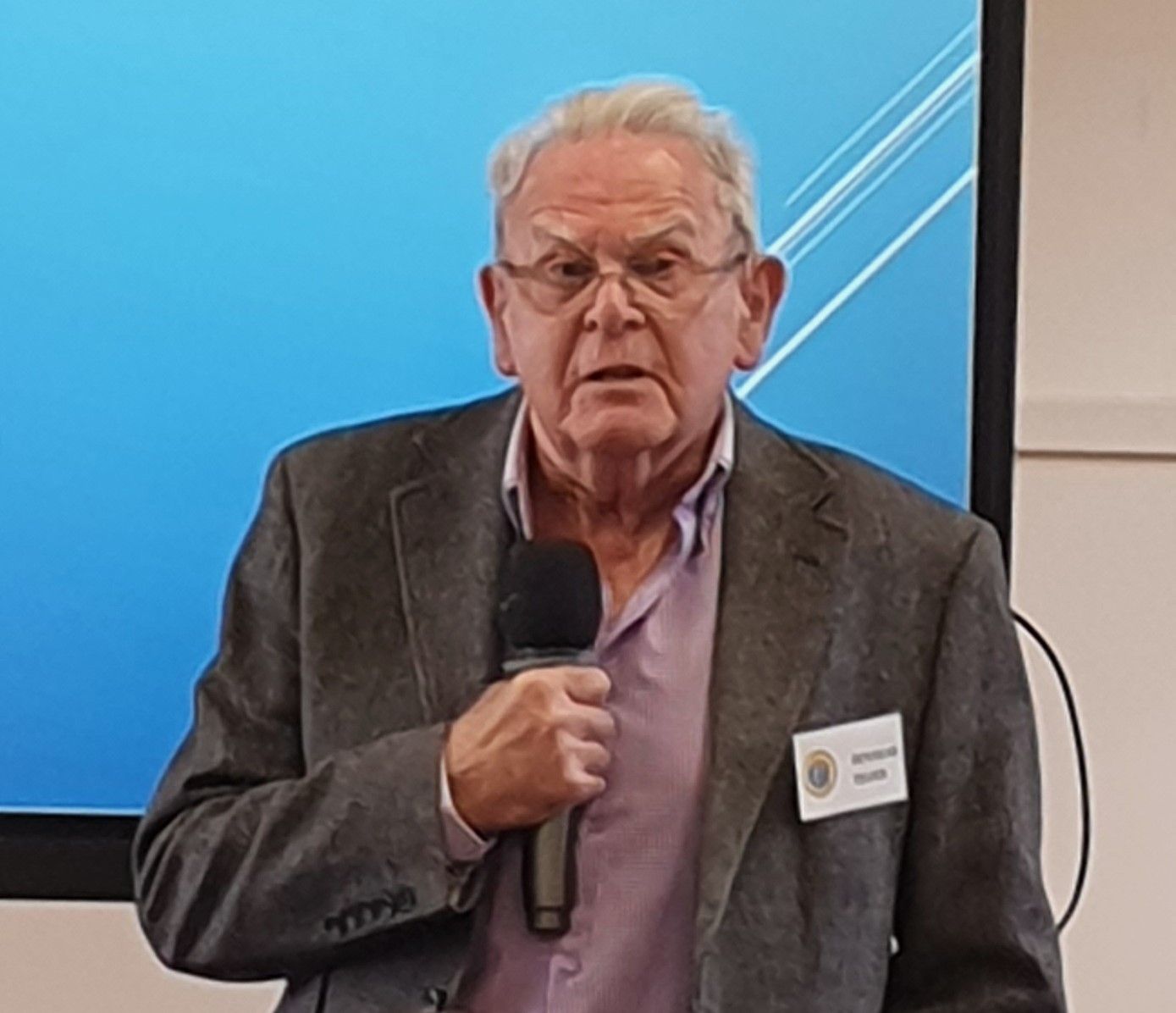 Douglas Telfer, our new member, says hello...